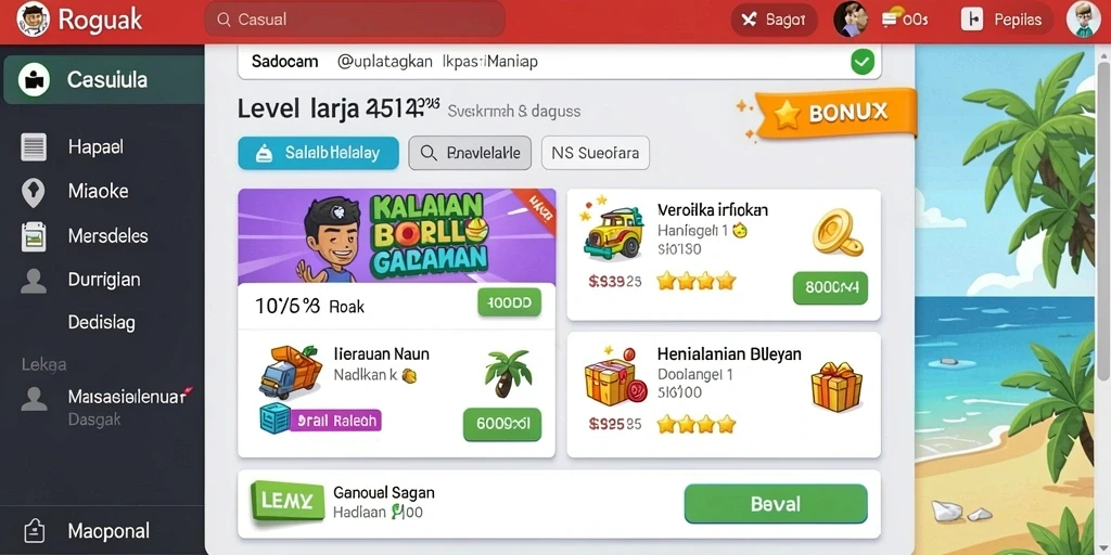 Bonus harian menarik untuk setiap pengguna.