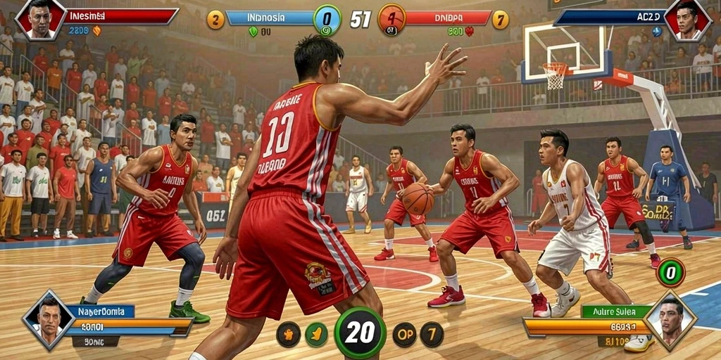 Karakter unik dengan kemampuan berbeda di setiap level.