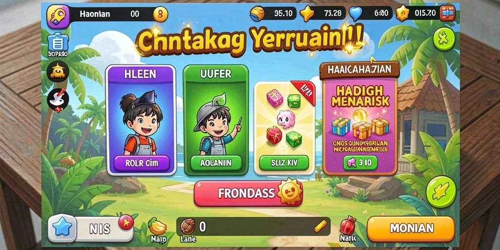 Level penuh tantangan dan rintangan.