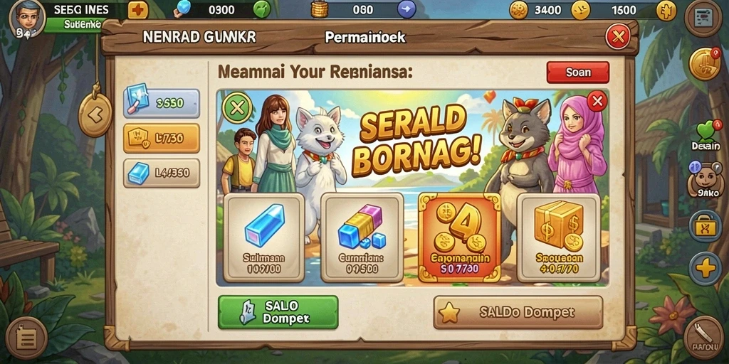 Interaksi sosial dengan pemain lain dalam turnamen memancing.