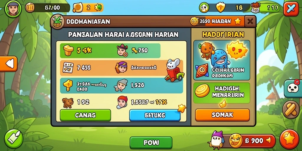 Beragam tantangan menarik di setiap level.