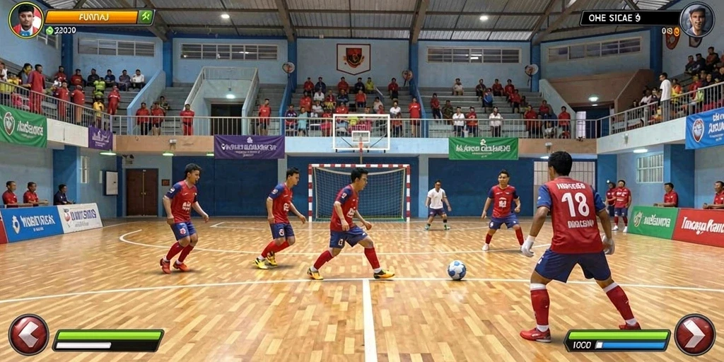 Tangkapan layar dari level menantang yang harus diselesaikan.