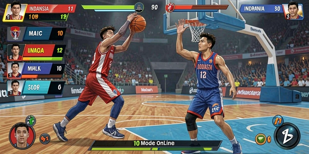 Tangkapan layar mode multiplayer dengan teman-teman.