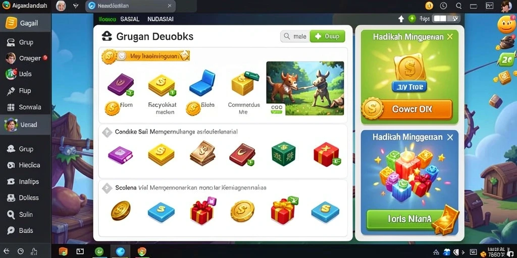 Sistem reward yang membuat pengalaman bermain lebih memuaskan.